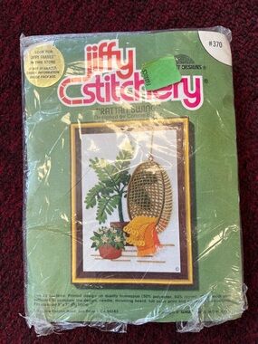 Jiffy rattan swing crewel kit